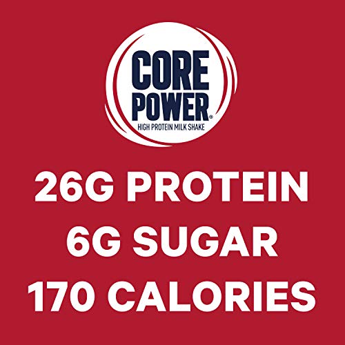 Fairlife Core Power 26g Protein Milk Shakes, Ready To Drink for Workout Recovery, Strawberry Banana, 14 Fl Oz