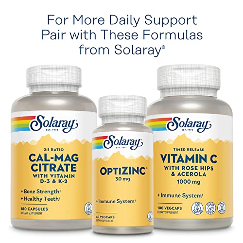 SOLARAY Vitamin B-Complex 100 mg, Healthy Energy, Blood Cell Formation & Nerve Impulse Transmission Support, 100 VegCaps (100 Count)