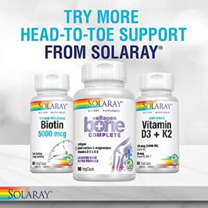 SOLARAY Type I, II & III Collagen Keratin | ALA & Hyaluronic Acid | Hair, Skin & Joint Health Support, 60 Caps, 30 Serv.