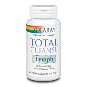 solaray total cleanse lymph | red root, echinacea, ginger and more for healthy cleansing support | 60 vegcaps, 30 serv.