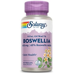 solaray guaranteed potency boswellia resin extract 450 mg vcapsules | 60 count