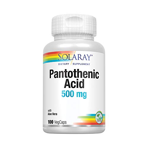 Solaray Pantothenic Acid 500mg -100 Caps