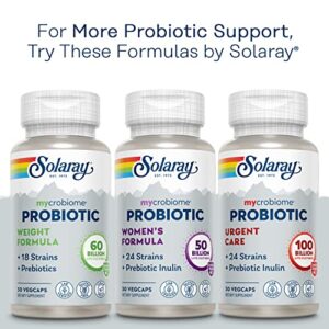 SOLARAY Mycrobiome Probiotic Men’s Formula, Probiotics for Men, Gut Health, Digestion, Immune Function & More, 20 Billion CFU Mens Probiotic, 24 Strains Plus Prebiotic, 30 Servings, 30 VegCaps