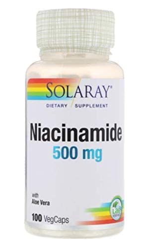 Niacinamide 500mg Solaray 100 VegCaps