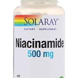 Niacinamide 500mg Solaray 100 VegCaps