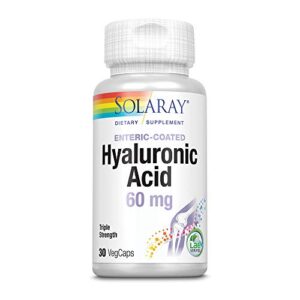 solaray triple strength hyaluronic acid 60mg | 30 vegcaps