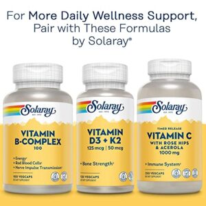 Solaray Enhanced Absorption Calcium Magnesium - 180 VegCaps - 2:1 Ratio - Supports Bone Strength & Healthy Teeth - Vegan