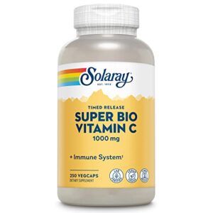 Solaray, Tstr Super Bio C - Buffered, 250 Count