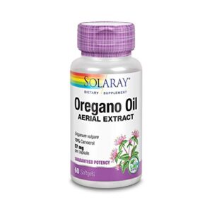 solaray oregano oil 70% carvacrol supplement | 60 count