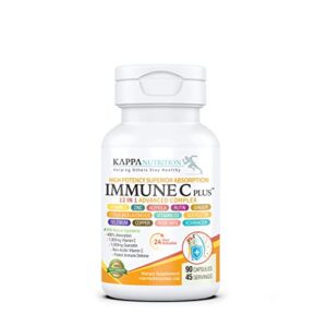 (90 Capsules), Quercetin 1,000mg, Vitamin C 1,000mg, Zinc 50mg, Vitamin D3 5,000iu, Selenium, Copper, Acerola, Ginger, Rutin, Bitter Orange, Rose Hips, Echinacea, Immune C Plus, 12 in 1 Immune Support