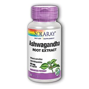 solaray – ashwagandha, 470 mg, 60 capsules