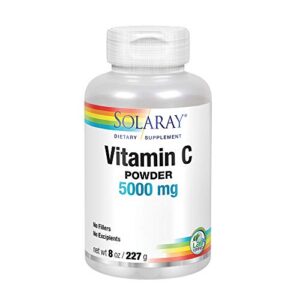 solaray c crystalline supplement, 5000mg, 8 ounce