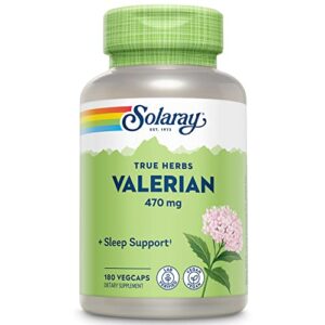 solaray valerian 470mg | relaxation support (180 ct)