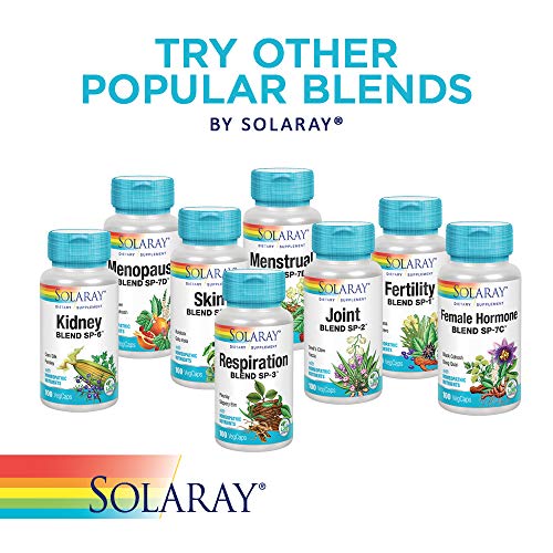 SOLARAY Circulation Blend SP-11B | Herbs & Cell Salt for Healthy Circulatory System Support | 50 Servings | 100 VegCaps