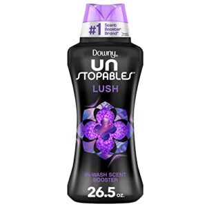 downy unstopables laundry scent booster beads for washer, lush, 26.5 oz