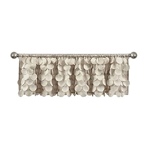 Lush Decor Gigi Window Curtain Valance, 14" Long x 70" Wide, Wheat