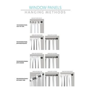 Lush Decor Royal Garden Window Curtain Valance, 18" x 42", Neutral