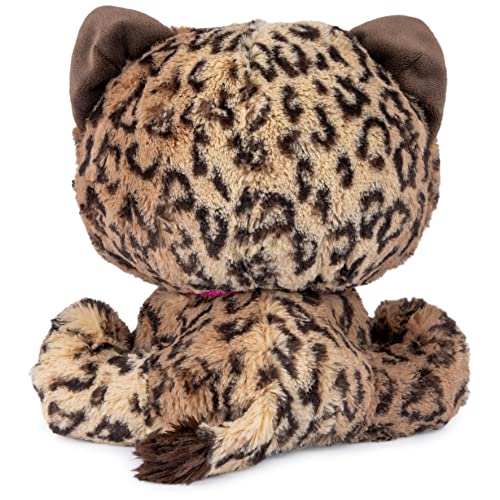 GUND P.Lushes Designer Fashion Pets Sadie Spotson Leopard Cat Plush, Premium Stuffed Animal, Black and Pink, 9”