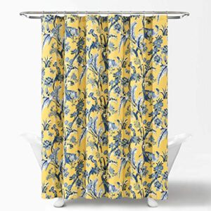 Lush Decor Dolores Shower Curtain, 72" x 72", Yellow