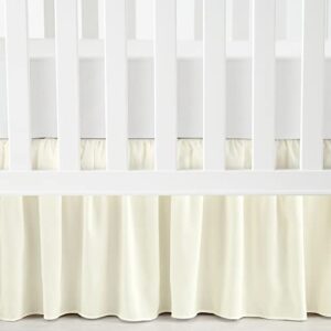 lush decor ruffle crib skirt, 16″ drop, ivory