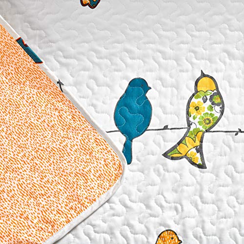 Lush Decor Rowley Birds Throw Blanket, 50" x 60", Multi