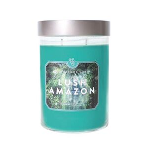signature soy lush amazon xl jar, 21 oz lidded candle, extra large