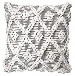 lush decor adelyn decorative single pillow cover, 20″ x 20″, gray