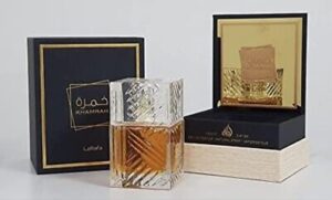 lattafa perfumes khamrah edp – eau de parfum unisex 100ml(3.4 oz) | vanilla sweet warm spicy woody