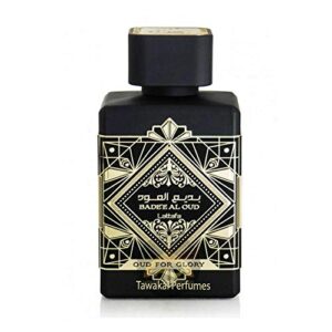 Bade'e Al Oud for Glory EDP - Eau de Parfum 100ML (3.4oz) | Oriental Alchemy | Niche Scent that Opens with Spicy Notes Over Base Notes of Agarwood and Patchouli | by Lattafa Perfumes (Bade'e Al Oud for Glory)