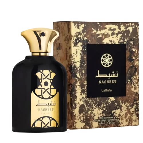 Lattafa Perfumes Nasheet EDP - Eau De Parfum 100ml(3.4 oz) Unisex | Guaiac Wood, Nutmeg, Sandalwood