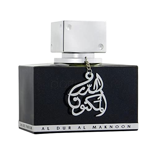 Al Dur Al Maknoon Silver 100 ml EDP by Lattafa Perfumes Spray Fruity Smoky