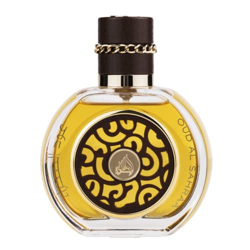 Lattafa Perfumes Oud Al Sahraa Unisex (For Men and Women) EDP - 100ML (3.4 oz) I Amber fragrance for women and men I Scent is Smoky- Spicy I Beautiful Bottle I Great Gift for anyone I