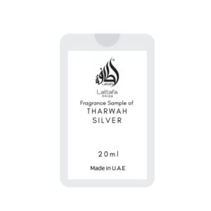 Tharwah Silver Tester EDP - Eau De Parfum Unisex 20ml | Mint, Bergamot Clary Sage, Lavender Cedarwood, Musk, Vetiver, Jasmine | by Lattafa Perfumes