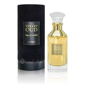 velvet oud – eau de parfum spray (100 ml (with – 3.4fl oz) by lattafa