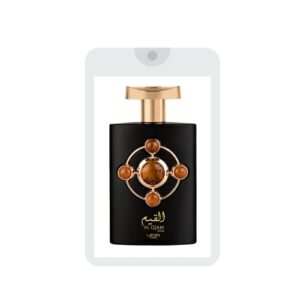 Al Qiam Gold Tester EDP - Eau De Parfum Unisex 20ml | Saffron, Raspberry Patchouli, Leather Amber, Oud, Guaiac Wood, Vetiver, Benzoin | Grapefruit, Ginger, Ambrox, Sandalwood, Vetiver, Musk | By Lattafa Perfumes