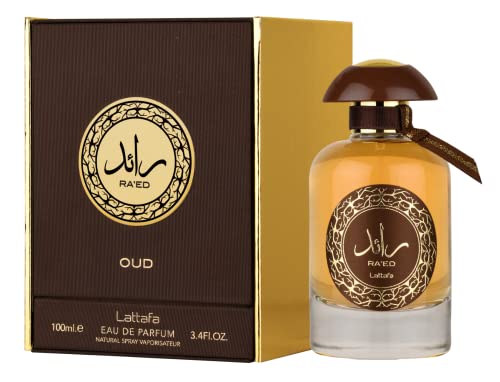 Lattafa Perfumes Ra'ed Oud for Unisex Eau de Parfum Spray, 3.4 Ounce