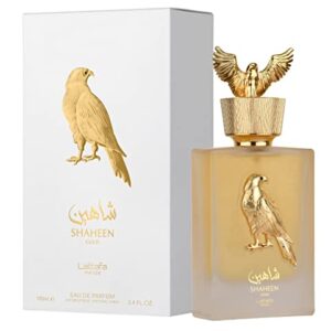 Lattafa Perfumes Shaheen Gold By Lattafa Pride Edp - Eau De Parfum 100ml(3.4 Oz) | Pineapple, Grapefruit, Lavender, Fig, Tonka, Vanilla, Patchouli