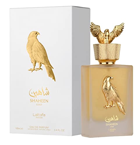 Lattafa Perfumes Shaheen Gold By Lattafa Pride Edp - Eau De Parfum 100ml(3.4 Oz) | Pineapple, Grapefruit, Lavender, Fig, Tonka, Vanilla, Patchouli