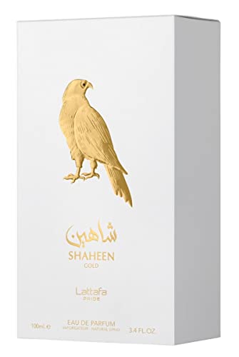 Lattafa Perfumes Shaheen Gold By Lattafa Pride Edp - Eau De Parfum 100ml(3.4 Oz) | Pineapple, Grapefruit, Lavender, Fig, Tonka, Vanilla, Patchouli