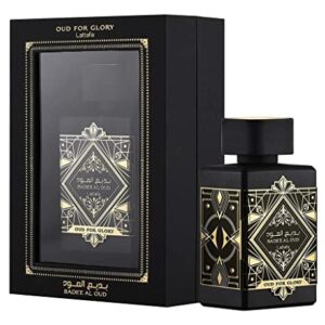 Lattafa Perfumes Bade'e Al Oud for Glory & Amethyst EDP - Eau de Parfum 100ml(3.4oz) | Saffron, Lavender, Nutmeg, Musk, Patchouli, Rose, Jasmine & Bergamot