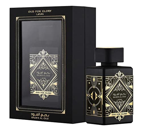 Lattafa Perfumes Bade'e Al Oud for Glory & Amethyst EDP - Eau de Parfum 100ml(3.4oz) | Saffron, Lavender, Nutmeg, Musk, Patchouli, Rose, Jasmine & Bergamot