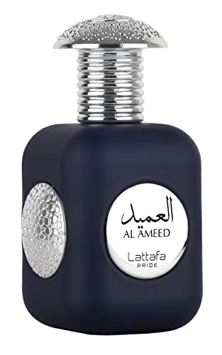 Lattafa Al Ameed Silver Eau De Parfum Spray for Unisex, 3.4 Ounce