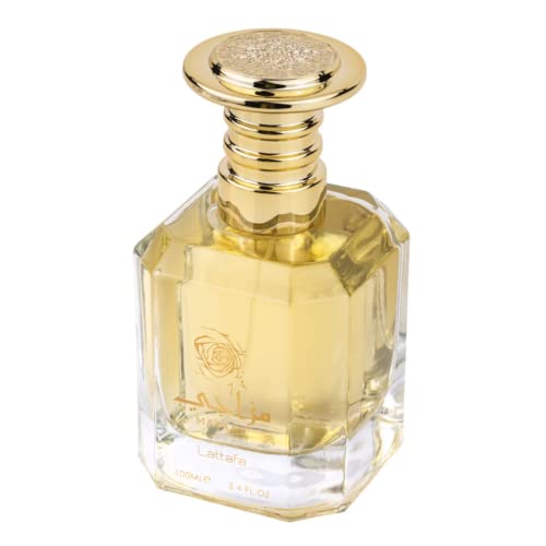 Lattafa Perfumes Mazaaji for Women EDP - 100ML (3.4 oz) I Bright, shimmering white floral fragrance I Soft, feminine fragrance with white musk and floral notes I Suitable for Everyday Wear I