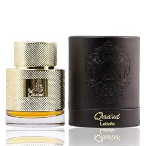 lattafa perfumes qaa’ed unisex edp – 100ml (3.4 oz) | oriental alchemy | opens with energizing oud fragrance with oriental notes, it’s the perfume you can fall in love with the first smell