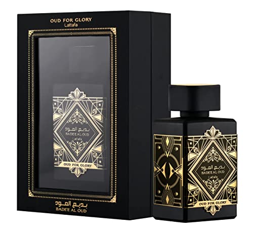 Lattafa Perfumes Maahir, Maahir Black Edition & Bade'e Al Oud for Glory EDP-100ml(3.4 oz) with Magnetic Gift Box Perfect for Gifting