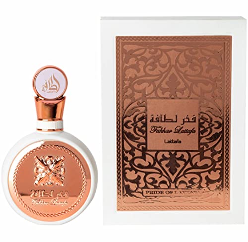 Fakhar EDP - Eau de Parfum 100ml(3.4 oz) | Oriental Alchemy | Intense notes of lily, jasmine, white flowers, honeysuckle, fruity notes, vanilla & white musk | violet leaf, masculine nutmeg & bergamot | by Lattafa Perfumes (Fakhar Women)