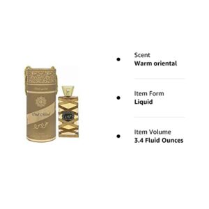 Lattafa Oud Mood Elixir for Unisex Eau de Parfum Spray, 3.4 Ounce