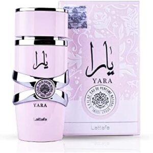 Yara EDP-100ml(3.4 oz) | Heliotrope, Orchid, Tangerine, Gourmand Accord and Tropical Fruits | Black Pepper, Pinapple, Tobacco, Amber, Vanilla, Dry Woods, Benzain, Labdanum | by Lattafa Perfumes (Xtra Value Pack)