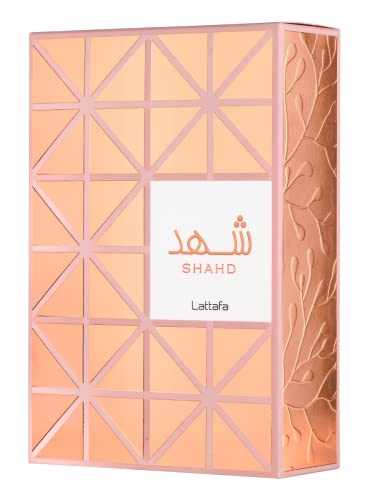 Lattafa Shahd for Unisex Eau de Parfum Spray, 3.4 Ounce