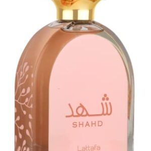 Lattafa Shahd for Unisex Eau de Parfum Spray, 3.4 Ounce